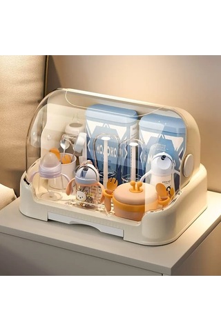 Pazly Cbtx Şişe Saklama Kutusu Raf Drenaj Kapaklı Depolama Dolabı 001 Abanoz