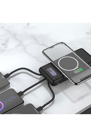 10.000 Mah Taşınabilir Hızlı Şarj Aleti/wireless Powerbank W01