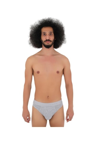 Cnt Erkek Slip Külot Boxer Bel Likralı 6'lı Premium Kutuda Gri Gri