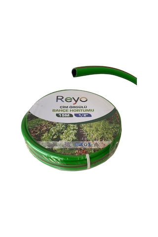 Reyo 1/2 Çim Örgülü Bahçe Hortumu 15 Metre