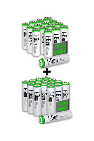 I-gen B183 16 Adet Aa 2700 Mah Şarjlı Kalem Pil + 16 Adet Aaa 900 Mah Şarjlı İnce Kalem Pil 1.2v Nı-mh