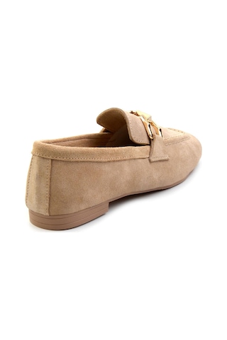 Bambi Vizon Leather Kadın Loafer Ayakkabı K01763071002 Vizon