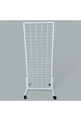 60x150 Cm, Tekerlekli Beyaz Pano Stant, Çorap Standı, Aksesuar Standı, Telefon Standı, Bijuteri Standı