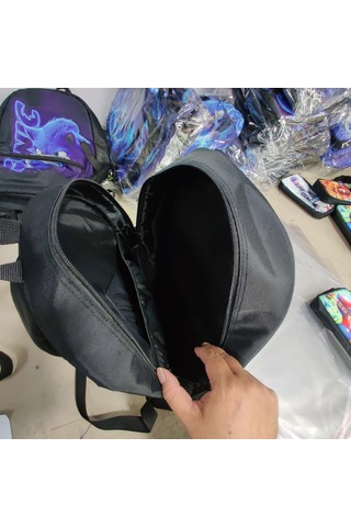 İlkokul Ve Ortaokul Öğrencileri İçin Üç Parçalı Okul Çantası Seti, Anime Sırt Çantası, Çocuklar İçin Okul Çantası, Kalem Kutusu, Öğle Yemeği Çantası Th