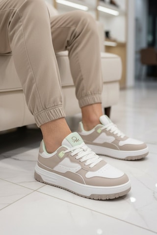 United Colors Of Benetton Beyaz Gri Hafızalı Taban Unisex Spor Ayakkabı Bnı-11509 G Beyaz - Gri