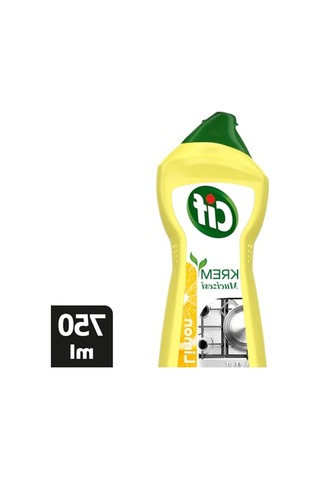 750 Ml Limonlu Yeni Nesil Yüzey Temizleyici Krem, Etkili Temizlik Sağlar 100'lü Set