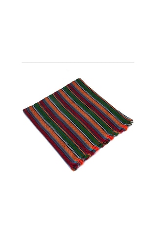 Coton Şark Köşesi Kilimi Otantik Kilim Masa Örtüsü Saçaklı Şal