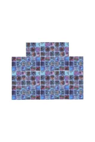 Hangfox Sıcaklık Ve Nem Dayanıklı Pvc Duvar Sticker, Mutfak/banyo Dekorasyonu, Kolay Kurulum, Estetik 3d Mosaik Desenli 200x20cm Diğer