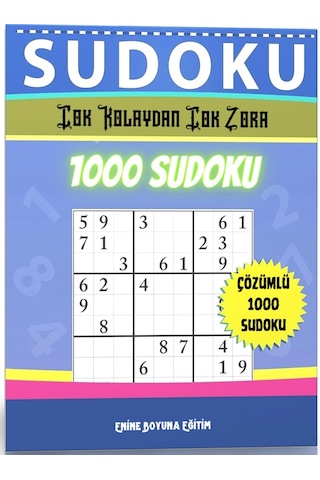 Çok Kolaydan Çok Zora 1000 Süper Çözümlü Sudoku