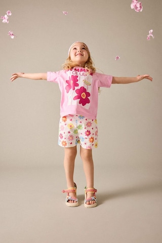 Defacto Çiçekli 2li Takım Kız Bebek H6738a526smpn666 Pembe-pn666