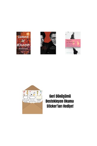 Mandarinler Ciltli + Başkalarının Kanı + Nelson Algren'e Aşk Mektupları + Okuma Sticker'ları