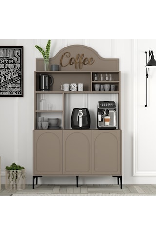 Lyon Kahve Köşesi 120cm - Atlas / Siyah