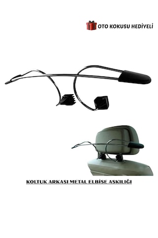 Araç İçi Oto Koltuk Arkası Metal Elbise Askılığı Kıyafet Askısı Kırışıklık Önleyici Tasarım Metal Askılık Abs Plastik