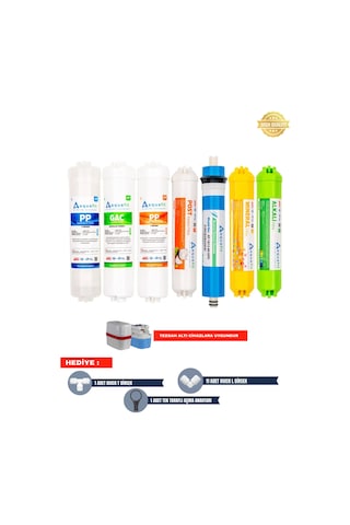 Su Arıtma Filtresi – Kapalı Kasa İki Tarafı Çubuklu 7’li Set
