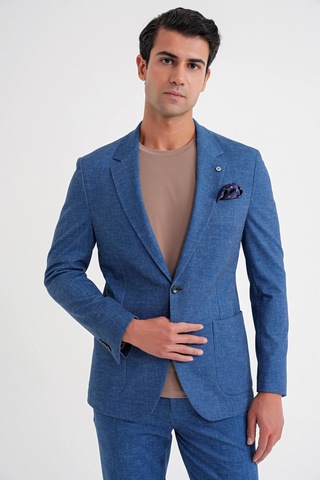 C 701 Ceket Regular Fit Gece Mavisi-1 Gece Mavisi