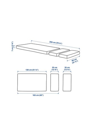 Ikea Plutten Uzayabilen Çocuk Yatağı, 80x200 Cm, 7 Cm