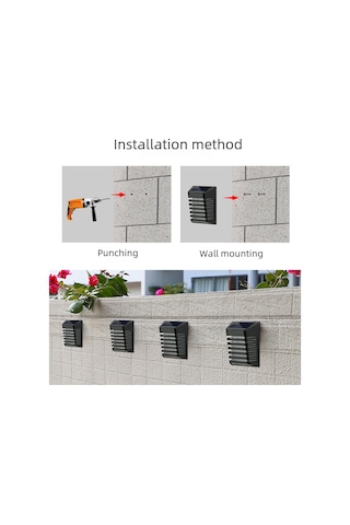 Mufunye Ev, Bahçe Ve Duvar İçin Su Geçirmez Güneş Enerjili Aydınlatma Lambası - 6-12 Saat Sürekli Işık, Kolay Kurulum Yh0613