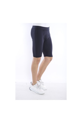 Escetic Erkek Spor Lacivert Kısa Tayt -CC- B1130-4023