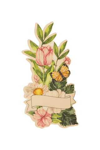 Tulipa Kağıt İsimlik 8,5x17 Cm 12'li Paket Beyaz