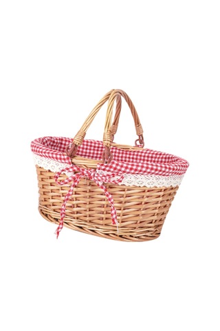 Homyl Çiftlik Evi Bahçe Düğünü Için Tutamak Rattan Kırmızı