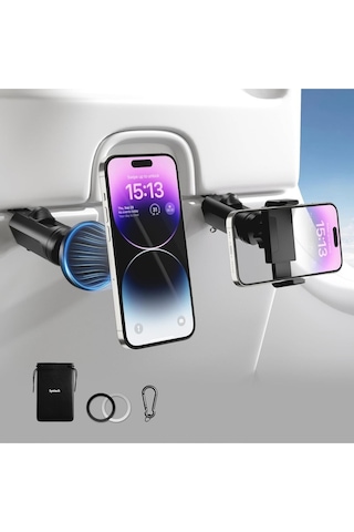 2 Si 1 Arada Manyetik Uçak Telefon Tutucu, 360 Döner, Evrensel F100