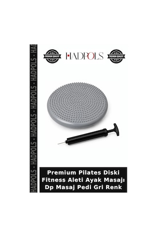 Premium Pilates Diski Fitness Aleti Ayak Masajı Dp Masaj Pedi Gri Renk