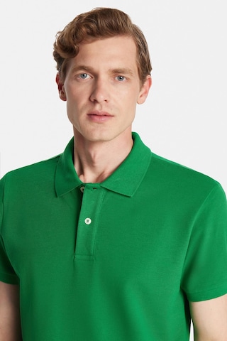 Tudors Erkek Slim Fit Dar Kesim %100 Pamuk Yeşil Polo Yaka Tişört-32791 Yeşil