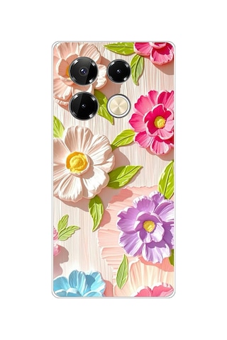 Infinix Note 40 Pro Uyumlu Renkli Çiçek Bahçesi Baskılı Silikon Kılıf Infinix Note 40 Pro Uyumlu Renkli Çiçek Bahçesi Baskılı Silikon Kılıf