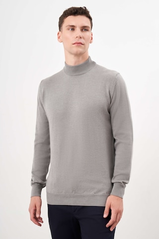 Morven Erkek Gri Basic Yarım Balıkçı Yaka Dynamic Fit Rahat Kesim Triko 25kc017002100 Gri
