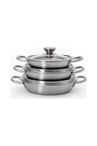 Maxx Doria Steel Fusion 6 Parça Kapaklı Sahan Takımı Pa3039 Gri Maxx Doria Steel Fusion 6 Parça Kapaklı Sahan Takımı Pa3039 Gri