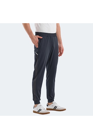 Slazenger RALUCA Erkek Fermuar Cepli Dar Paça Koyu Gri Eşofman Altı