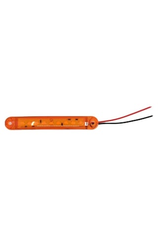 10 Adet Turuncu Parmak Lamba 9 Led Su Geçirmez 12v 24v Emir