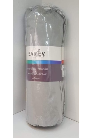 Sarev Tek Kişilik Fitted Lastikli Çarşaf Gri 100X200 Cm V59