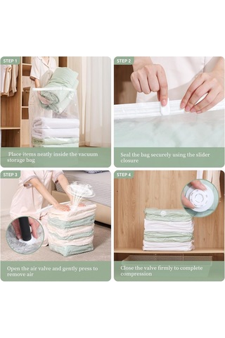 2'li Jumbo Boy Vakumlu Hurç 90x130x45 Tabanlı Yorgan Yastık Kıyafet Kışlık Büyük Boy Saklama Depolama Poşet Çok Renkli