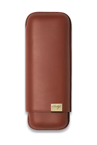 Davidoff Iconic Seri Deri Puro Kılıfı Kahve Gold 2li 64 Ring