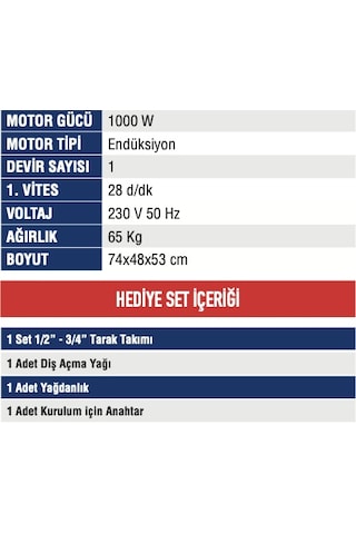 Mercure MC-9002 1/2-2 Tezgah Tipi Elektrikli Pafta Makinesi