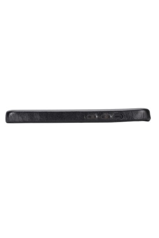 İphone 15 / 15 Plus / 15 Pro / 15 Pro Max Uyumlu Deri Telefon Kılıfı, Kişiye Özel İsim Baskılı, Magsafe Uyumlu, İnce Tasarım Kılıf Siyah