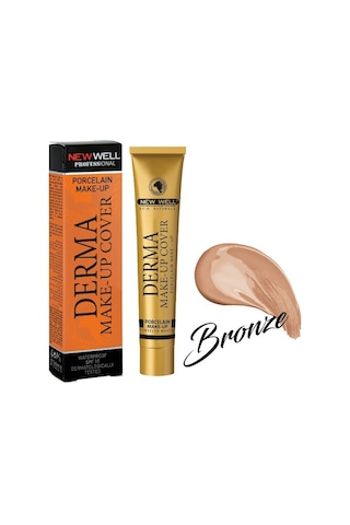 New Well Derma Make Up Cover Porselen Kapatıcı Fond.Bronze 30 ML