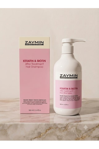 Zaymın Tuzsuz Keratin & Biotin Şampuan 500 ML
