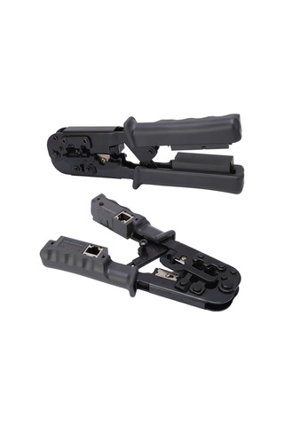Xindoker Radyal Mekanizmalı Rj45/rj11/rj12 Ağ Kablosu Tamir Aleti - Kesme, Soğurma Ve Presleme İşlevi - Karbon Çelik Malzeme - 4p/6p/8p Uyumlu