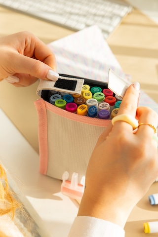 24 Lü Çift Uçlu Alkol Bazlı Marker Kalem Seti Brush + Chisel