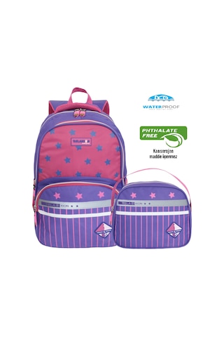 Kidessa 1044 Anatomik İlkokul Çantası - NKT01044-Mor Pembe-TEK EB