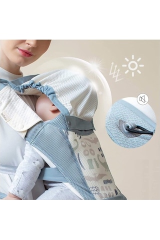 Bebear Store Bebek Taşıyıcı 0-36 Ay Için 3d Air Mesh Sırt Çantası Portbebe Çok Renkli