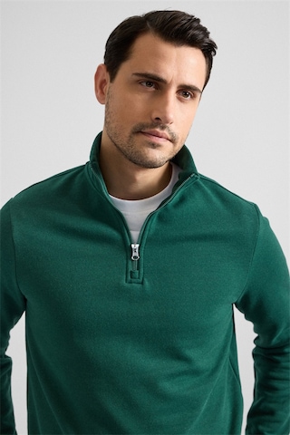 Süvari Koyu Yeşil Regular Düz Yarım Balıkçı Yaka Sweatshirt Ssw2013700001-y05 Koyu Yeşil