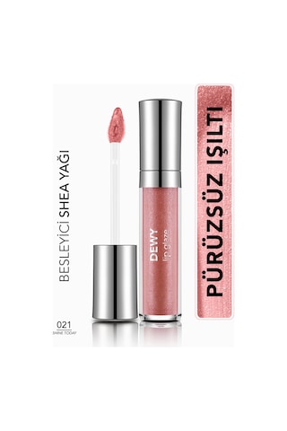 Flormar Besleyici Dudak Parlatıcısı - Dewy Lip Glaze - 021 Shine Today!-8682536069380