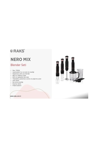 Raks Neromix 1700 W Blender Seti
