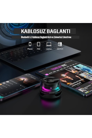 Bluetooth Hoparlör Yüksek Ses Mini Bas Manyetik Kablosuz Speaker