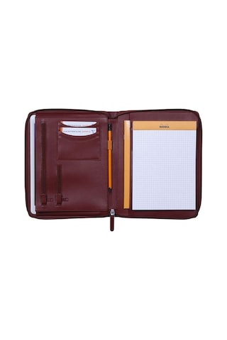 Rhodia A4 Fermuarlı Portföy Burgundy 168107c