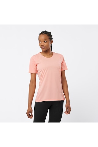 Salomon Sense Aero Kadın Koşu Tişört Peach Amber Lc2153400 Pembe