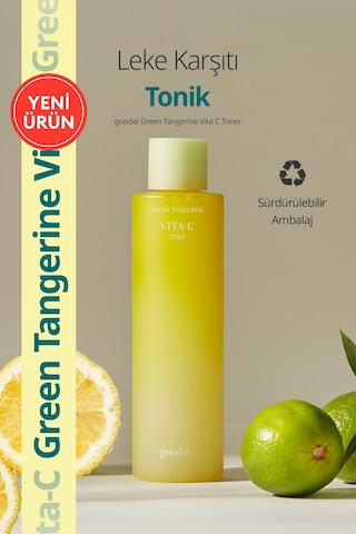 Cilde Aydınlık Ve Pürüzsüz Bir Görünüm Sunan Leke Karşıtı Tonik Goodal Green Tangerine Vita C Toner